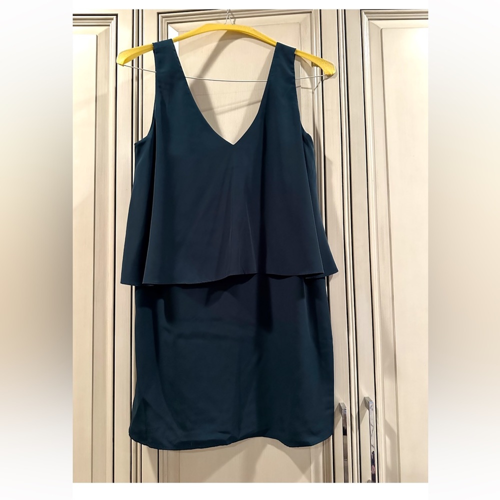 Elegant emerald green Sleeveless Dress